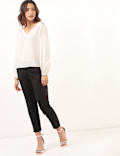 Cotton Mix Plain Regular Fit Trouser