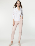 Cotton Rich Straight Leg Trousers