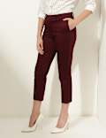 Cotton Rich Straight Leg Trousers