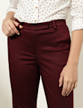 Cotton Rich Straight Leg Trousers