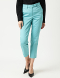 Cotton Rich Straight Leg Trousers