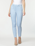Cotton Rich Straight Leg Trousers