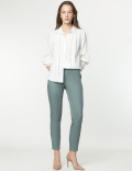 Cotton Rich Straight Leg Trousers