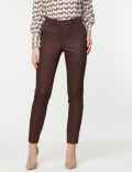 Cotton Rich Straight Leg Trousers