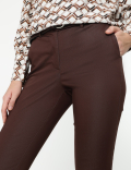 Cotton Rich Straight Leg Trousers