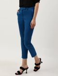 Cotton Rich Straight Leg Trousers