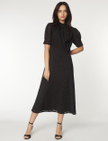 Mandarin Neck Maxi Dress