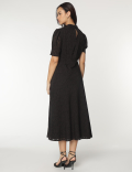 Mandarin Neck Maxi Dress