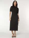 Mandarin Neck Maxi Dress