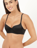 Polyamide Mix Plain Regular Fit Bra