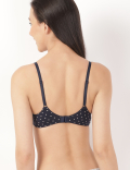 IBO Printed Cotton Padded Plunge Bra