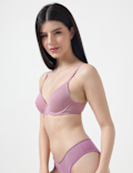 Cotton Mix Plain Full Cup Padded Bra