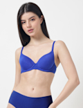 Cotton Mix Plain Full Cup Padded Bra