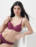 Cotton Mix Plain Full Cup Padded Bra