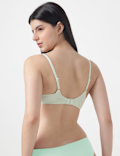Cotton Mix Plain Full Cup Padded Bra