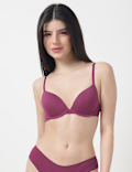 Cotton Mix Plain Full Cup Padded Bra