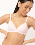 Cotton Mix Padded Demi Cup Bra