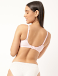 Cotton Mix Padded Demi Cup Bra