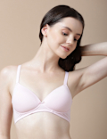 Cotton Mix Padded Demi Cup Bra