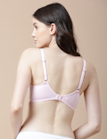 Cotton Mix Padded Demi Cup Bra