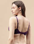 Cotton Mix Padded Demi Cup Bra