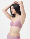 Cotton Mix Padded Demi Cup Bra