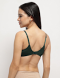 Cotton Rich Plain Sweetheart Neck Bra