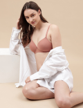 Cotton Mix Padded Demi Cup Bra