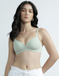 Cotton Rich Sweetheart Neck Bra