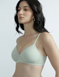 Cotton Rich Sweetheart Neck Bra
