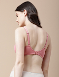 Cotton Mix Padded Demi Cup Bra