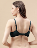 Cotton Mix Padded Demi Cup Bra