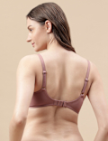 Cotton Mix Padded Demi Cup Bra