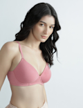 Cotton Rich Plain Sweetheart Neck Bra