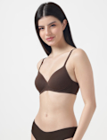 Cotton Mix Padded Demi Cup Bra
