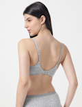 Cotton Mix Padded Demi Cup Bra