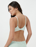 Cotton Rich Plain Sweetheart Neck Bra