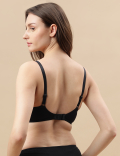 Cotton Mix Padded Demi Cup Bra