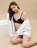 Cotton Mix Padded Demi Cup Bra