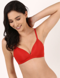 Polyamide Mix Plain V-Neck Bra