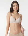 Plain Non-Wired Plunge Bra