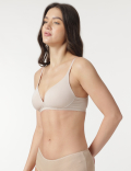 Plain Non-Wired Plunge Bra