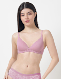 Plain Non-Wired Plunge Bra