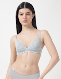 Plain Non-Wired Plunge Bra