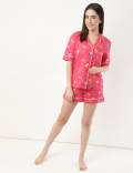 Pure Cotton Printed Pyjama Set