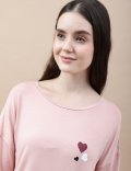 Viscose Mix Printed Relaxed Fit Pyjama Set