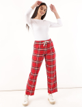 Pure Cotton Checked Loose Pyjama