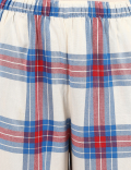 Jersey Top & Check Woven Bottom