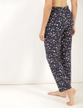 Pure Viscose Floral Regular Fit Pyjama