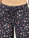 Pure Viscose Floral Regular Fit Pyjama